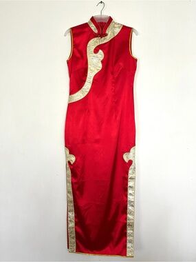 New Custom-Made Red Qipao / Cheongsam – Fits Size M–L